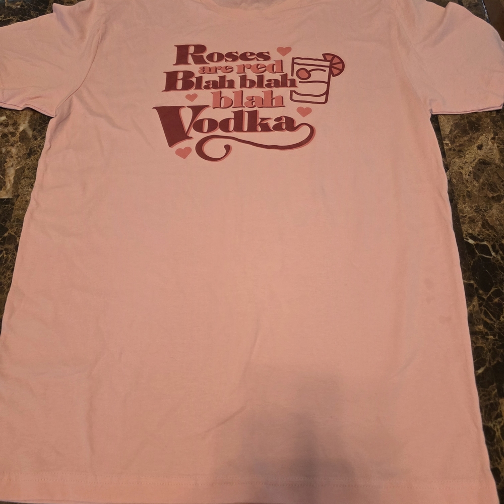 Next Level Apparel Light Pink Graphic Tee